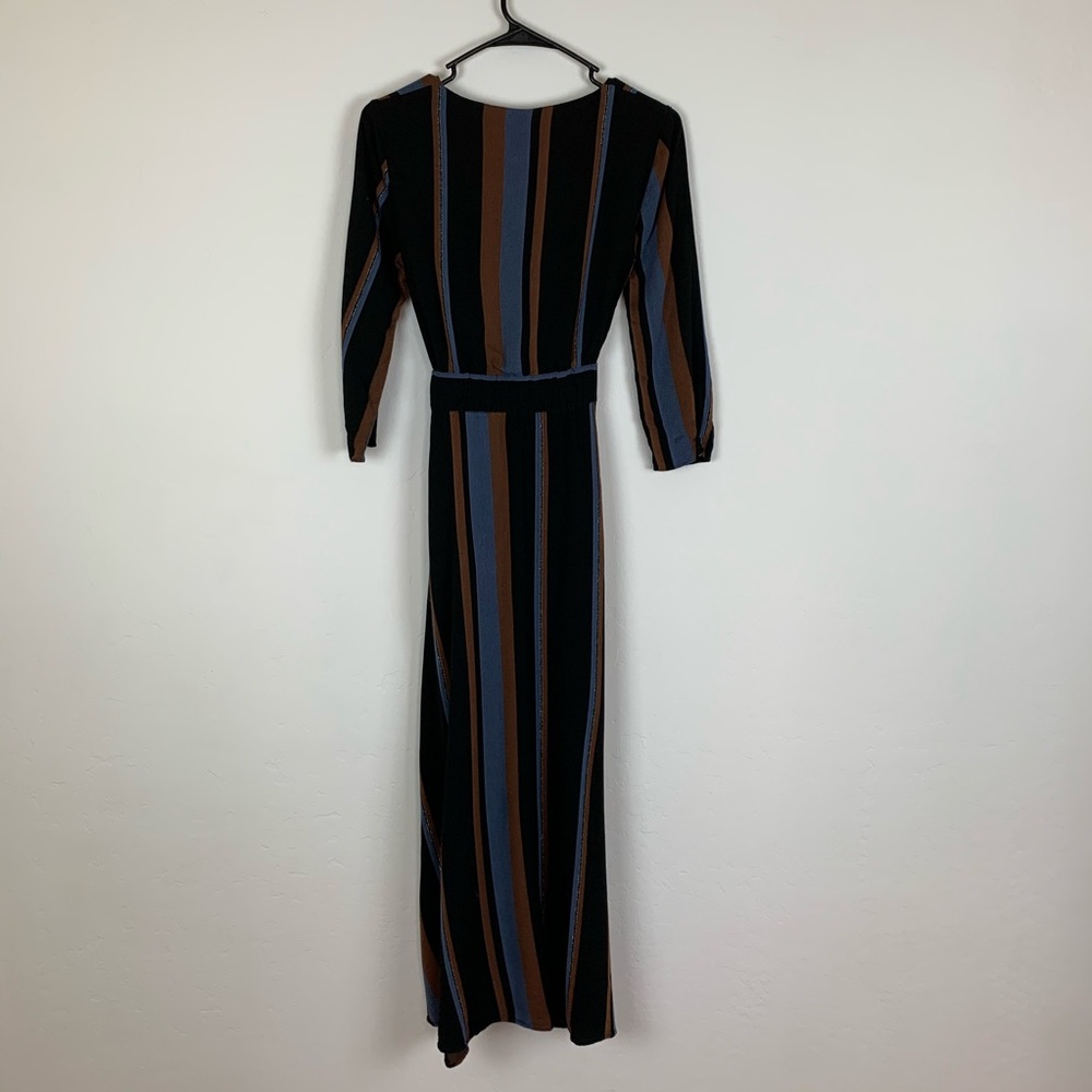 ZARA Stripe Wrap Maxi Dress - Picture 6 of 8